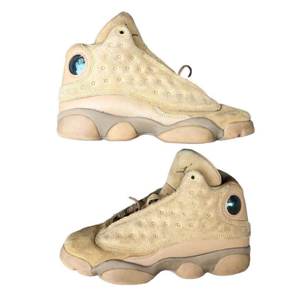 RARE 2017 Air Jordan 13 Retro Wheat Size 4 Brown Suede
